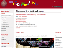 Tablet Screenshot of biocomputing.it
